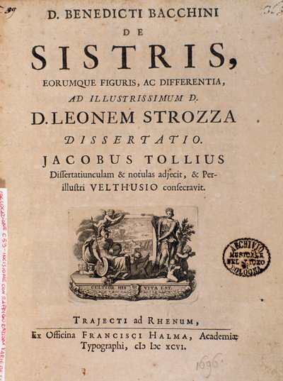 Frontispício de "Os sinos", "Abençoado por Bacchinius de Italian School