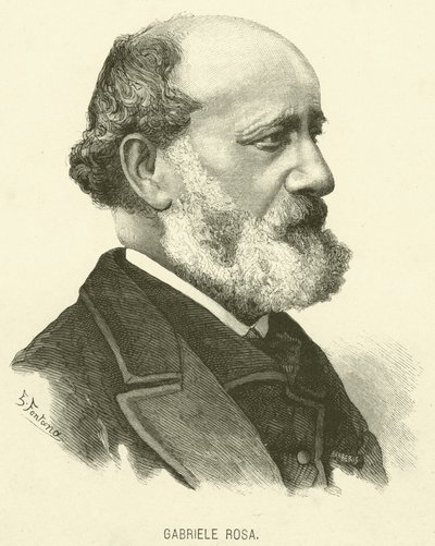 Gabriele Rosa (gravura) de Italian School