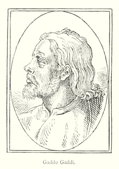 Gaddo Gaddi (gravura) de Italian School