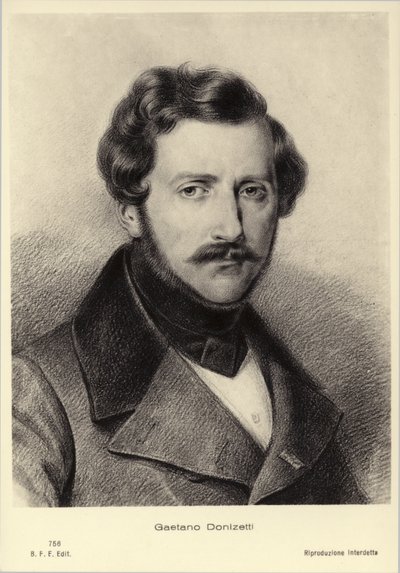 Gaetano Donizetti, compositor italiano (1797-1848) de Italian School