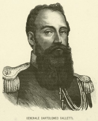 General Bartolomeo Galletti (gravura) de Italian School