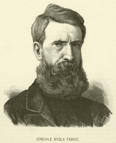 General Nicola Fabrizi (gravura) de Italian School