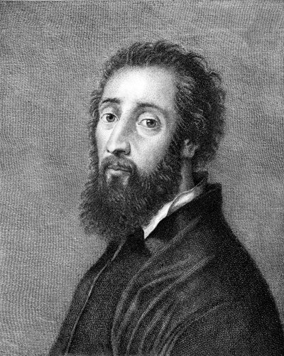Giulio Romano, pintor e arquitecto italiano (gravura) de Italian School