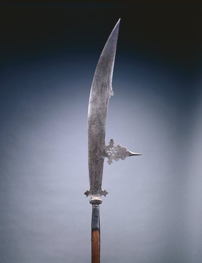 Glaive, Veneza, c.1600-20 (aço e madeira) de Italian School