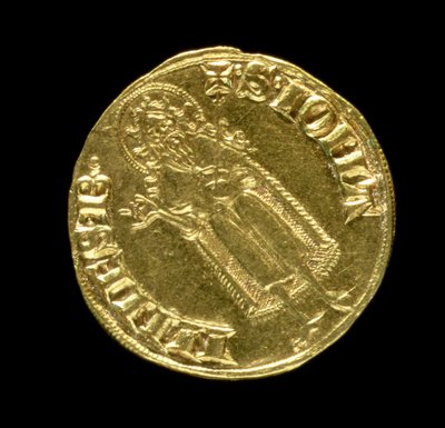 Florina de ouro (reversa) representando São João Batista, florentino, 1252 (para anverso ver 83495) de Italian School