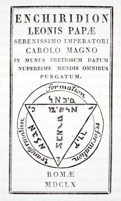 Grimório do Papa Leão III de Italian School