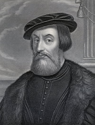 Hernan Cortes, gravado por William Holl, c.1830s de Italian School