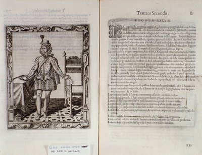 Como dançar a capriola Página dupla de Le Gratie dAmore (Le Grazie dAmore) pelo dançarino italiano Cesare Negri chamado The Trombone (1536-1604), tratado sobre dança de Italian School