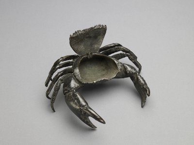 Tinteiro em forma de caranguejo, c. 1560 (bronze) de Italian School