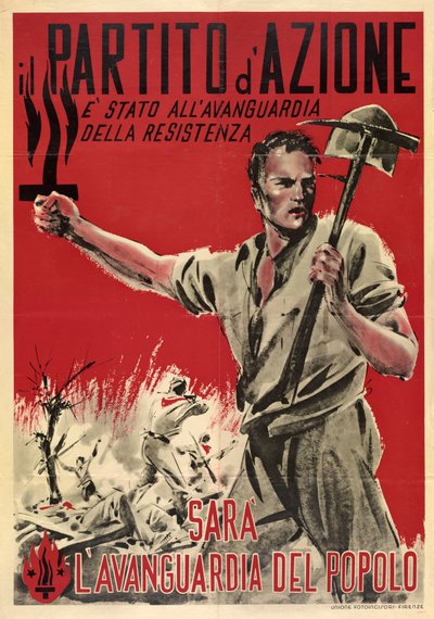 Cartaz de Propaganda Italiana "Partito d
