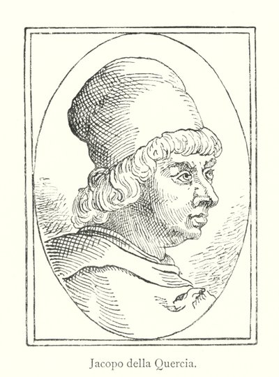 Jacopo della Quercia (gravura) de Italian School