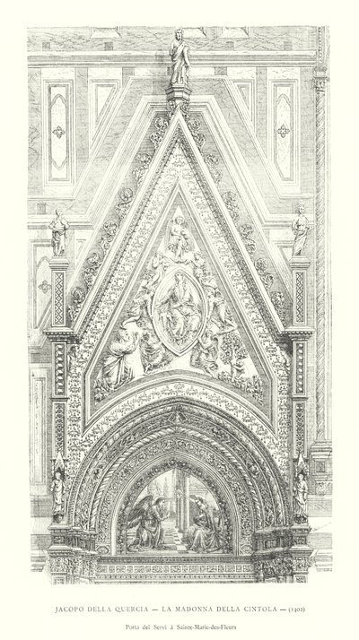 Jacopo della Quercia, A Virgem da Cintura de Italian School