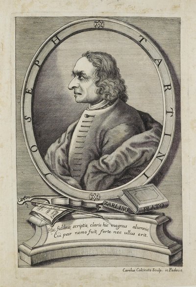Joseph Tartini, gravado por Carlo Calcinotto (fl.1763), c.1763 de Italian School