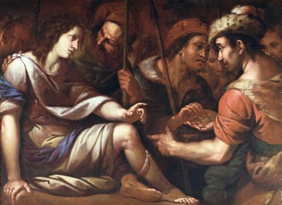 José vendido pelos seus irmãos, c.1650 (óleo sobre tela) de Italian School
