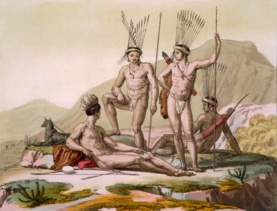 Korah Hotentotes do Cabo, c.1820s30s de Italian School