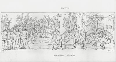 La Colonna Trajana, Coluna de Trajano de Italian School