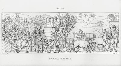 La Colonna Trajana, Coluna de Trajano de Italian School