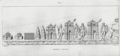 La Colonna Trajana, Coluna de Trajano de Italian School