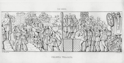 La Colonna Trajana, Coluna de Trajano de Italian School