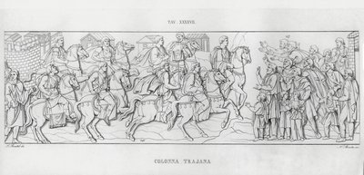 La Colonna Trajana, Coluna de Trajano de Italian School