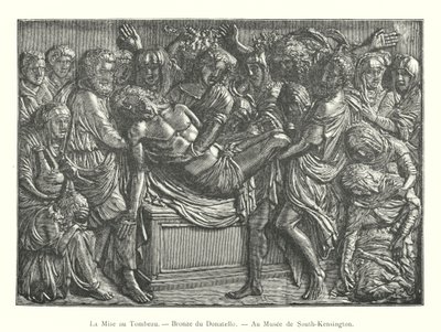 The Entombment, Bronze by Donatello, South Kensington Museum (gravura) de Italian School