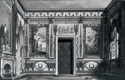 Grande Salão Grego, de Decorações Arquitetônicas de Gaetano Landi, 1810 de Italian School