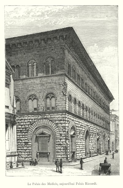 Palazzo dei Medici, agora Palazzo Riccardi (gravura) de Italian School