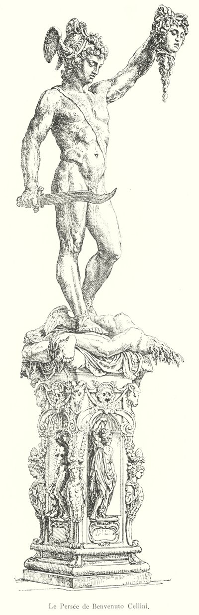 Le Persee de Benvenuto Cellini (gravura) de Italian School