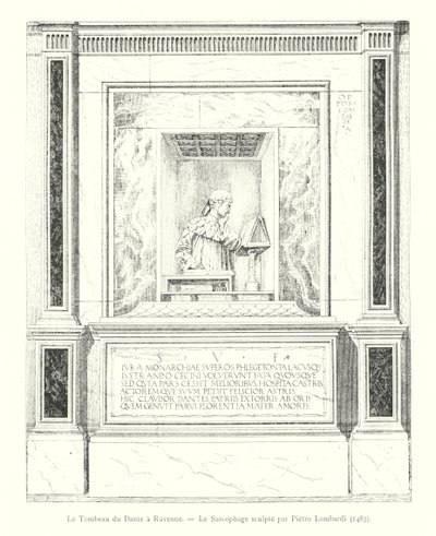 O Túmulo de Dante em Ravenna, O Sarcófago esculpido por Pietro Lombardi de Italian School