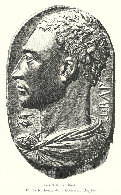 Leo Battista Alberti, Do Bronze da Coleção Dreyfus (gravura) de Italian School