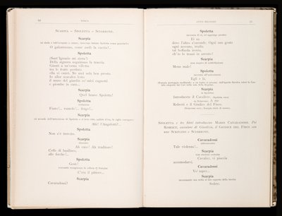 Libretto de Tosca por Giacomo Puccini, Edição Ricordi, Itália de Italian School