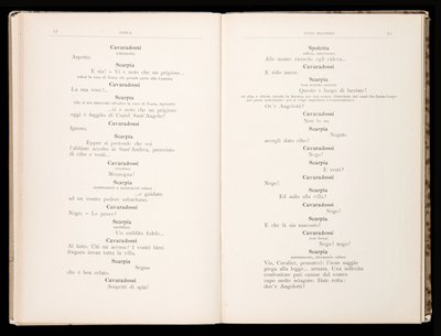 Libretto de Tosca por Giacomo Puccini, Edição Ricordi, Itália de Italian School