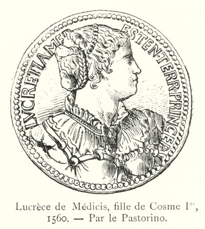 Lucrece de Medicis, filha de Cosimo I de Italian School
