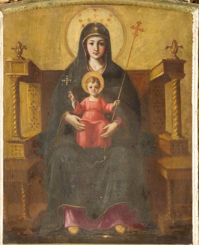 Nossa Senhora Entronizada com o Menino de Italian School