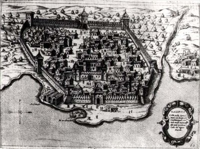Mapa de Galipoli, os Dardanelles, uma conquista veneziana e fortaleza contra os turcos de Italian School