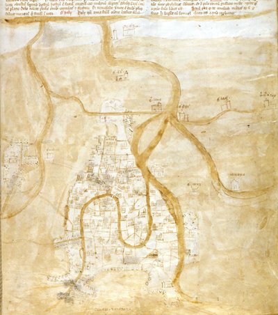 Mapa de Veneza de Italian School