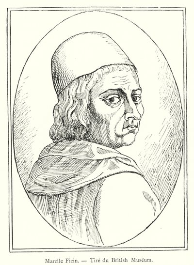 Marcile Ficin, Tire du British Museum (gravura) de Italian School