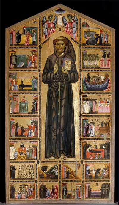 Mestre (Maestro) del San Francesco Bardi. Escola florentina da primeira metade do século XIII. Altar de San Francesco d