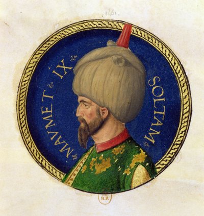 Mehmed II (1432-81) chamado Fatih, o Conquistador de Italian School