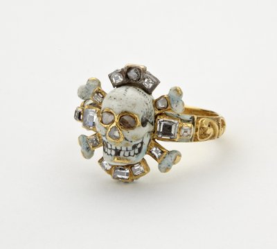 Anel Memento mori de Italian School