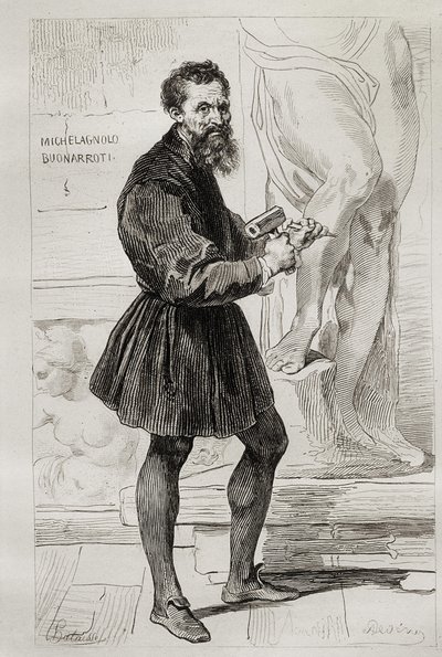 Escultor Michelangelo Buonarroti de Italian School