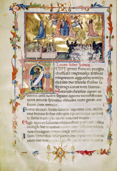 Sra. BR 19, c. 62b, de Laudi Spirituali pela Companhia de St Giles de Italian School