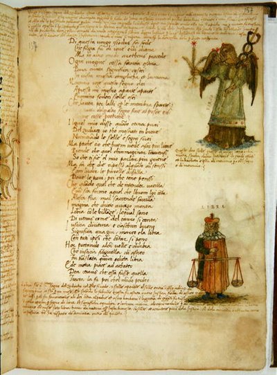 Senhora Ital 483 P.4.7 f.157r Virgo e Libra, do 