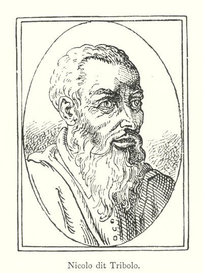 Nicolo dit Tribolo (gravura) de Italian School