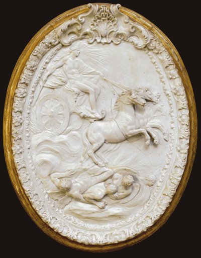 Uma de uma série de quatro placas ovais moldadas pela Doccia, em meados do século XVIII de Italian School