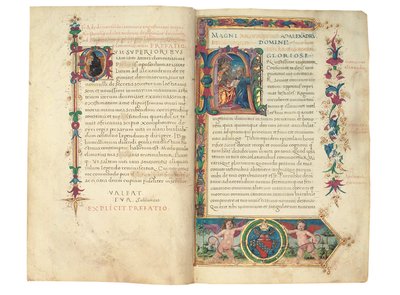 PSEUDO-ARISTOTLE, Secreta secretorum; "MARDOCHEUS IUDEUS", Epistola ad Alexandrum de cognitione veri dei; ADAM DE MONTALDO (fl. c.1450-1495), Divinitus prolata iudicia sive premonita; Quedam alia summatim posita iudicia, Roma, c.1490 (tinta e cor sobre vel de Italian School