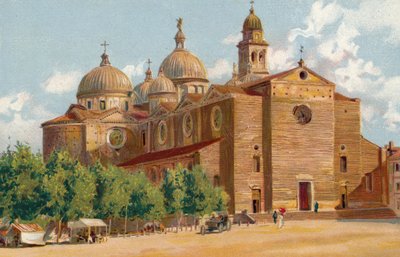 Pádua / Pádua: Basílica de Santa Justina (cromolitografia) de Italian School
