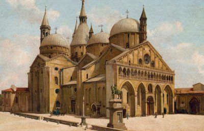 Pádua / Pádua: Igreja do Santo, Basílica de Santo António (cromolitografia) de Italian School