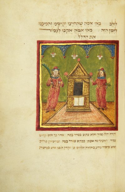 Página de um Machzor, Toscana, provavelmente Florença de Italian School