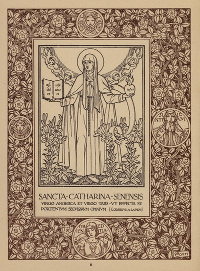 Página da brochura do San Domenico Palace Hotel, Taormina (litografia) de Italian School
